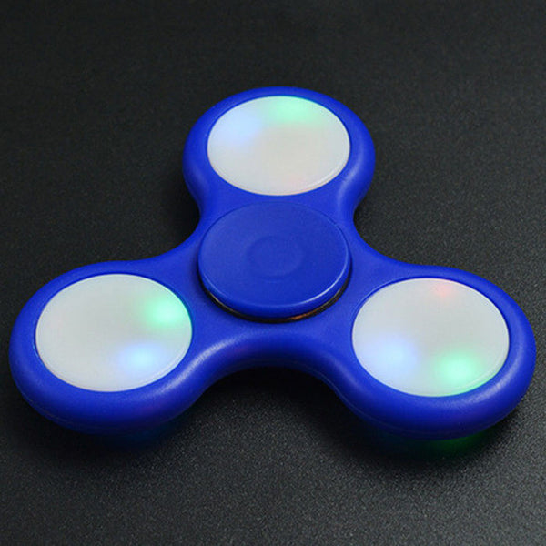 LED Light Styles Hand Finger Spinner Fidget Plastic EDC Hand Spinner For Autism and ADHD Relief Focus Anxiety Stress Gift Toys