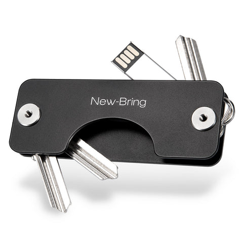 NewBring Aluminum Metallic EDC Key Wallets Men car Key Holder Smart Housekeeper New Design EDC Keys Organizer Keychain Bag Purse