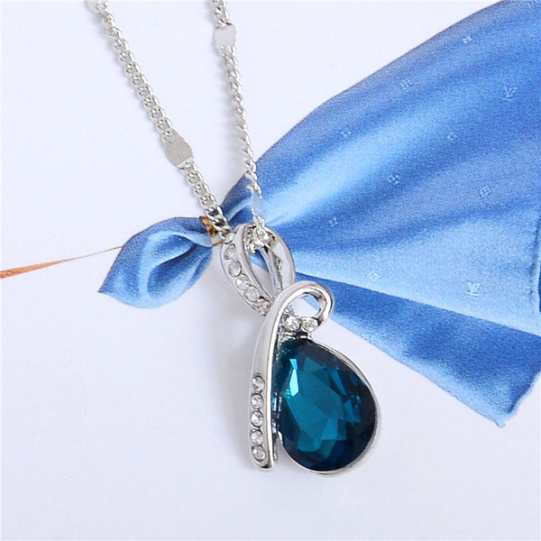 H:HYDE 10 Colors Austrian Crystal Necklace Pendants Jewellery & Jewerly 2016 Necklace Women Fashion Jewelry Wholesale
