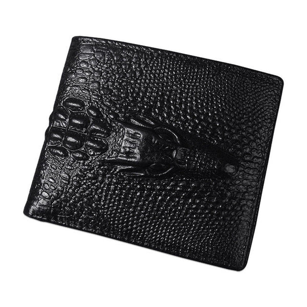 2017 Crocodile skin wallet crocodile clutch purse  hidden pocket wallet leather men wallet billeteras masculinas porta moedas