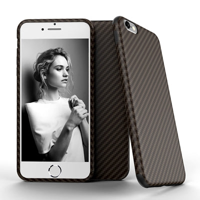 Newest Environmental Carbon Fiber Case For iPhone 6 6S Plus Soft Anti-Skid Anti-Knock Cover For iPhone 7 / Plus Leather Skin Bag