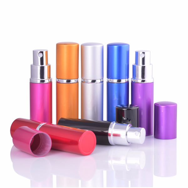 MUB Hot Sale  Mini Portable For Travel Aluminum Refillable Perfume Bottle With Spray&Empty Cosmetic Containers With Atomizer