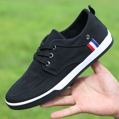 CBJSHO New Fashion 2017 Breathable Canvas Mens Shoes Lace-Up Solid Flats Spring Autumn Quality Casual Denim Canvas Shoes For Men