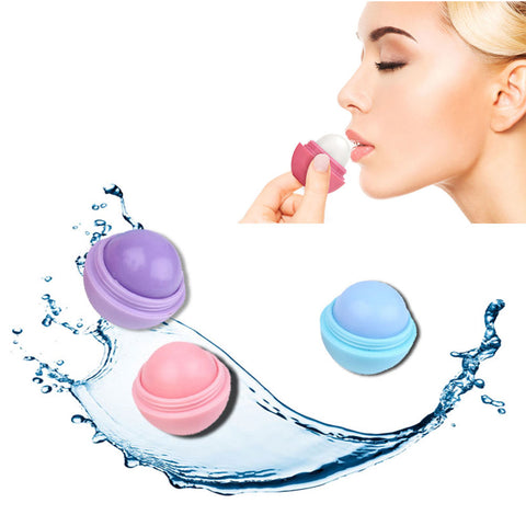 Ball Lip Balm Lipsticks Sweet Fruit Flavor Baby Lips Makeup Lipsticks Round Lip Protector Embellish Balm Moisturizing Lip Gloss