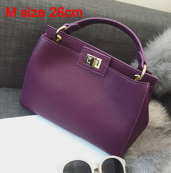2017 Fashion new Women Leather Handbags Litchi cat ladies messenger bag crossbody bag Brand designer tote bag bolsos mujer de