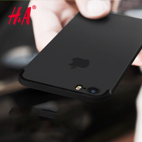 Silicone Soft Tpu Case for iphone 6 6s 5 5s 6 plus Cover Coque Black Red Matte Soft Tpu Case for iphone 7 7 plus Cases