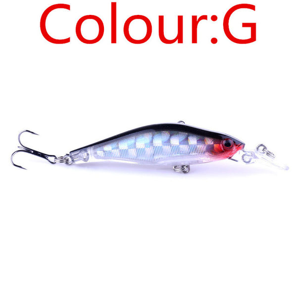 1PCS Laser Sinking Slowly Minnow Fishing Lure 8.5CM 6.5G Wobbler Artificial Fly Fishing Hard Bait Carp Crankbait Fishing FA-215