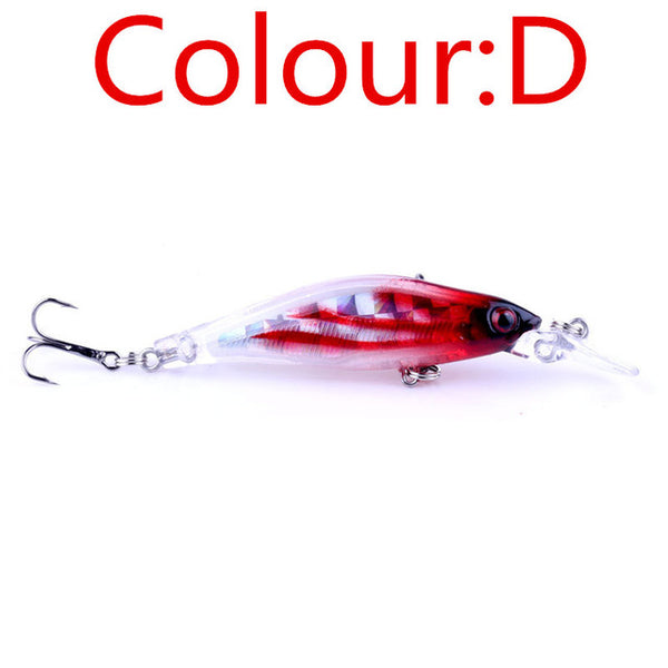 1PCS Laser Sinking Slowly Minnow Fishing Lure 8.5CM 6.5G Wobbler Artificial Fly Fishing Hard Bait Carp Crankbait Fishing FA-215