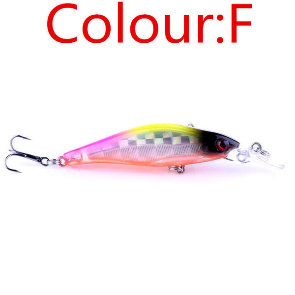 1PCS Laser Sinking Slowly Minnow Fishing Lure 8.5CM 6.5G Wobbler Artificial Fly Fishing Hard Bait Carp Crankbait Fishing FA-215