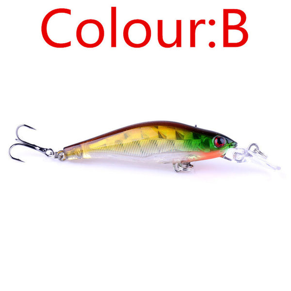 1PCS Laser Sinking Slowly Minnow Fishing Lure 8.5CM 6.5G Wobbler Artificial Fly Fishing Hard Bait Carp Crankbait Fishing FA-215