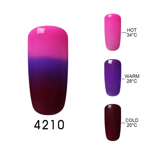 Elite99 UV Thermo Varnishes Gel Polish Soak Off Mood Color Temperature Change LED UV Gel Nail Polish 10ML/PC Gelpolish