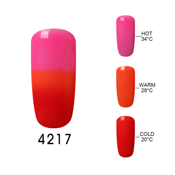 Elite99 UV Thermo Varnishes Gel Polish Soak Off Mood Color Temperature Change LED UV Gel Nail Polish 10ML/PC Gelpolish