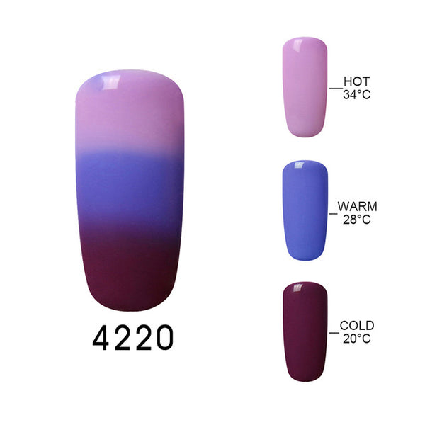 Elite99 UV Thermo Varnishes Gel Polish Soak Off Mood Color Temperature Change LED UV Gel Nail Polish 10ML/PC Gelpolish