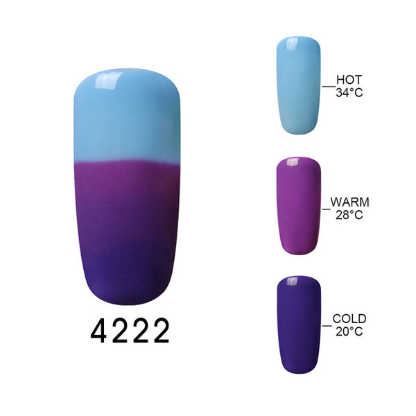 Elite99 UV Thermo Varnishes Gel Polish Soak Off Mood Color Temperature Change LED UV Gel Nail Polish 10ML/PC Gelpolish