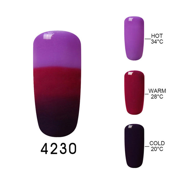 Elite99 UV Thermo Varnishes Gel Polish Soak Off Mood Color Temperature Change LED UV Gel Nail Polish 10ML/PC Gelpolish