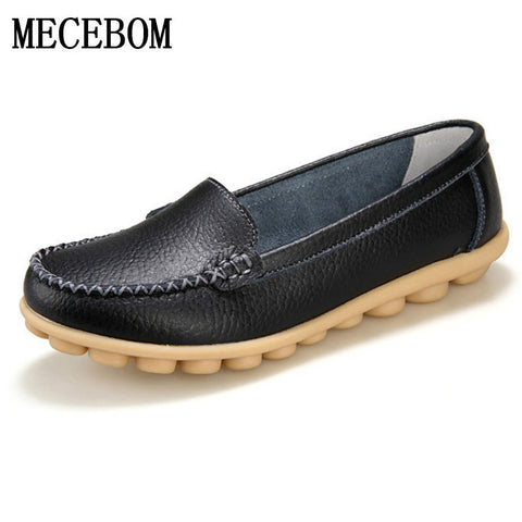 2017 New Leather Women Flats Moccasins Loafers Wild Driving women Casual Shoes Leisure Concise Flat In 7 Colors 918W