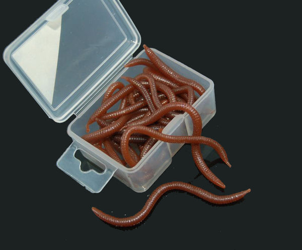 20g / Box Soft Lure Fishy Smell Earthworm Blood Worms Maggots Sea Worm Simulation Lures Artificial Bait Fishing Accessories