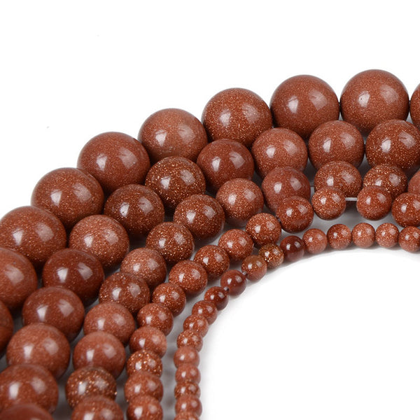 Chanfar 8mm Natural Stone Beads Black Lava Tiger Eye Bulk Loose Stone Beads For DIY Making Bracelet Necklace Jewelry