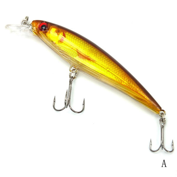 1PCS Laser Minnow Fishing Lure 11CM 13G pesca hooks fish wobbler tackle crankbait artificial japan hard bait swimbait