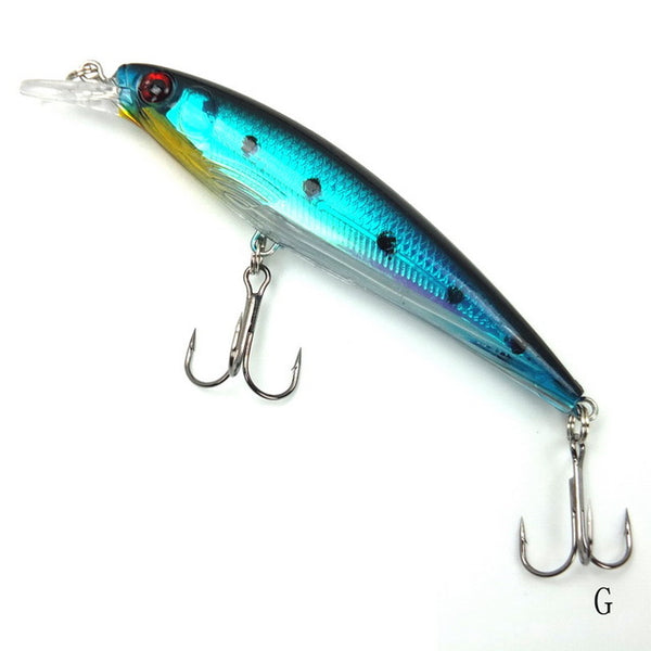 1PCS Laser Minnow Fishing Lure 11CM 13G pesca hooks fish wobbler tackle crankbait artificial japan hard bait swimbait