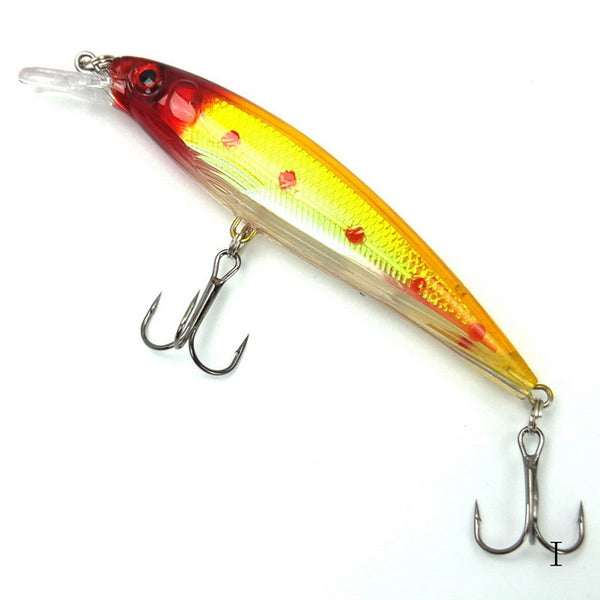 1PCS Laser Minnow Fishing Lure 11CM 13G pesca hooks fish wobbler tackle crankbait artificial japan hard bait swimbait