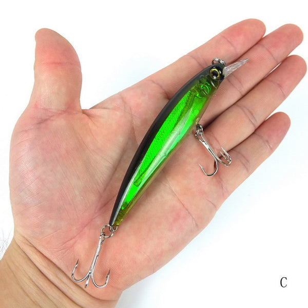 1PCS Laser Minnow Fishing Lure 11CM 13G pesca hooks fish wobbler tackle crankbait artificial japan hard bait swimbait