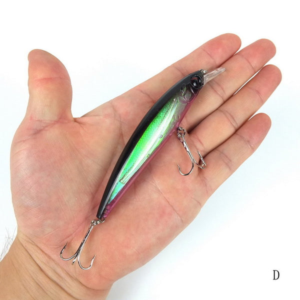 1PCS Laser Minnow Fishing Lure 11CM 13G pesca hooks fish wobbler tackle crankbait artificial japan hard bait swimbait