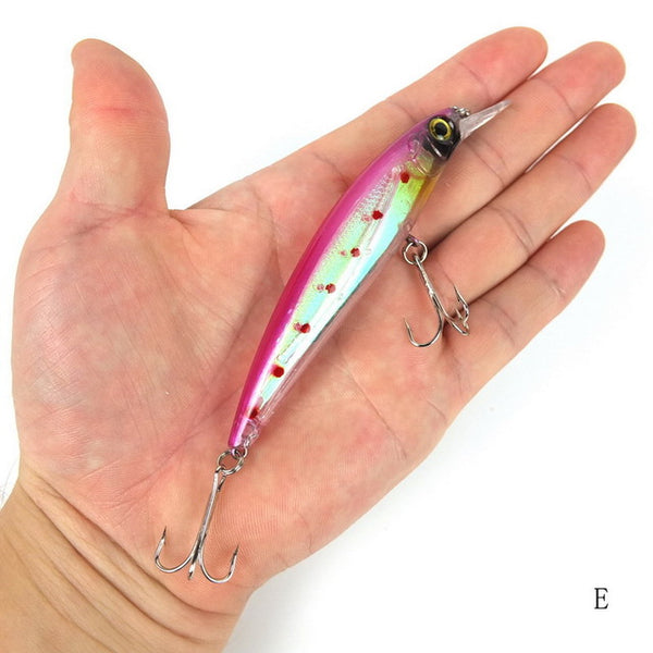 1PCS Laser Minnow Fishing Lure 11CM 13G pesca hooks fish wobbler tackle crankbait artificial japan hard bait swimbait