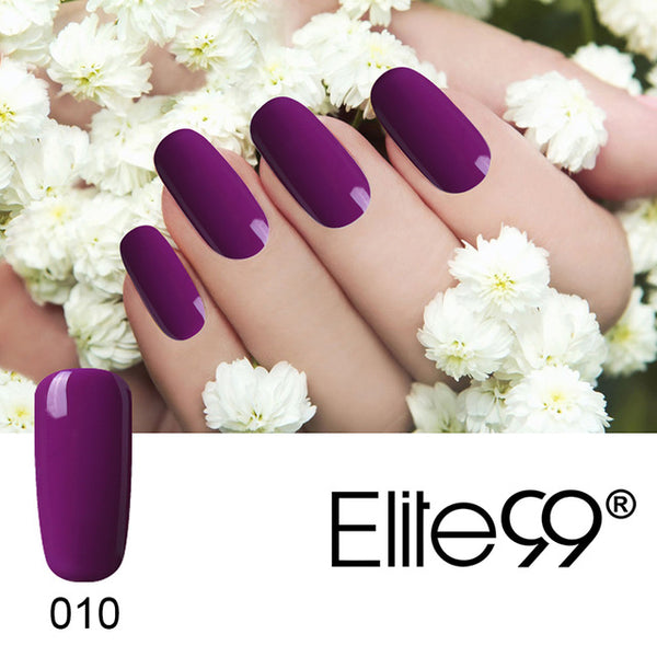 Elite99 Pink Purple UV Nail Gel Polish Soak Off Long-lasting Varnish Gel Polish Manicure Nail Art Tips Polish Design UV Gel