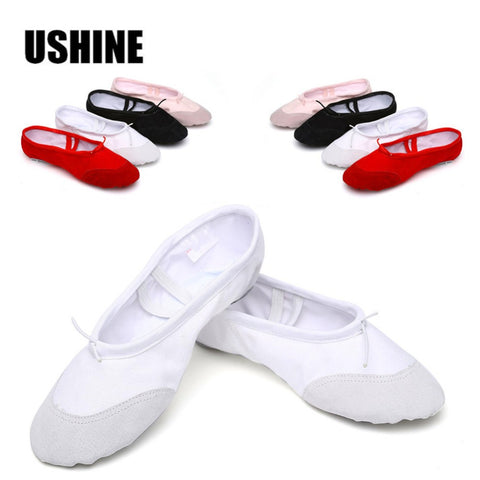 According The CM To Buy,Canvas Flat Slippers White Pink White Black Ballet Shoes For Girls Children Woman Yoga Gym Free Shipping