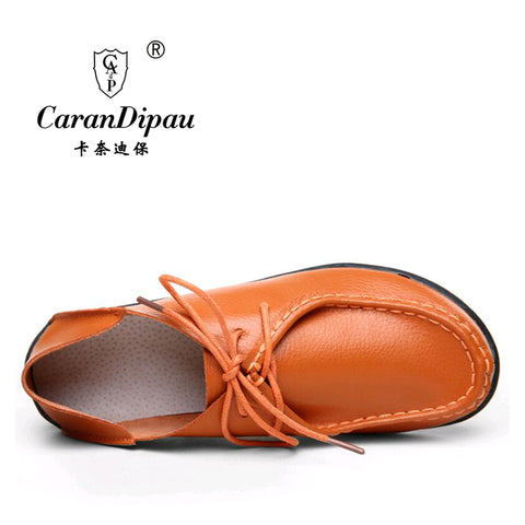 Shoes Woman 2017 Genuine Leather Women Shoes Flats 3 Colors Loafers cow Slip  On Women's Flat Shoes Moccasins Plus Size 35-41