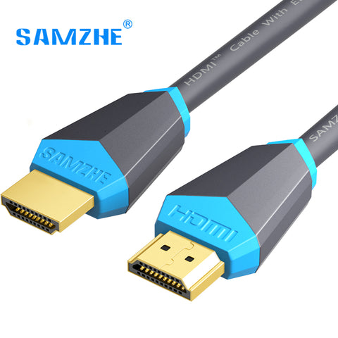 SAMZHE HDMI 2.0 Cable Gold-plated 4K*2K 60Hz UHD HDMI Cable 0.75/1/1.5/2/3/5/8/10m or HD TV LCD Laptop PS3 Projector Computer