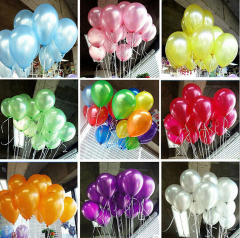 Black balloon 100pcs/lot 1.5g 10 Inch Pearl Helium wedding Decorations Metallic Ball Baby toy Latex ballon free shipping