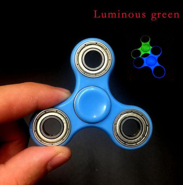 White/Black Tri-Spinner Fidget Toy Plastic EDC Hand Spinner For Autism and ADHD