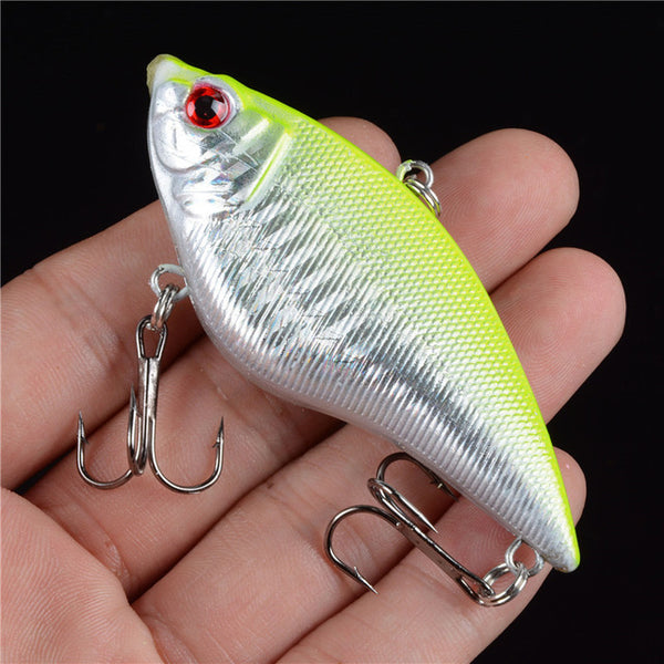 1PCS 16G Hard VIB Lures 7CM Fishing Bait Treble Hooks Sinking Crankbait Fishing Tackle