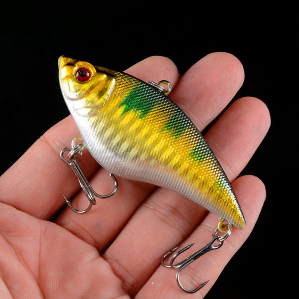 1PCS 16G Hard VIB Lures 7CM Fishing Bait Treble Hooks Sinking Crankbait Fishing Tackle