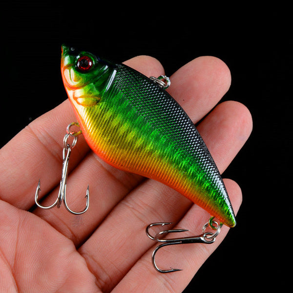 1PCS 16G Hard VIB Lures 7CM Fishing Bait Treble Hooks Sinking Crankbait Fishing Tackle