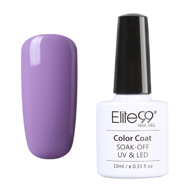 Elite99 10ml Gel Polish Pink Purple UV Colored Nail Polish Gel Varnish Long-lasting Soak Off Gel Lacquer Nail Polish