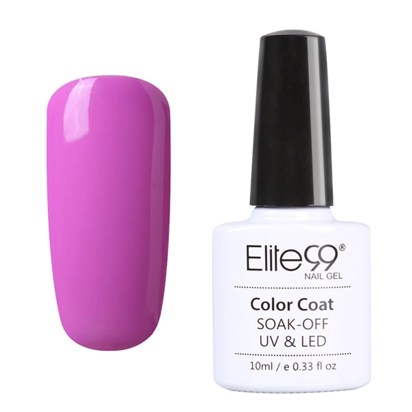 Elite99 10ml Gel Polish Pink Purple UV Colored Nail Polish Gel Varnish Long-lasting Soak Off Gel Lacquer Nail Polish