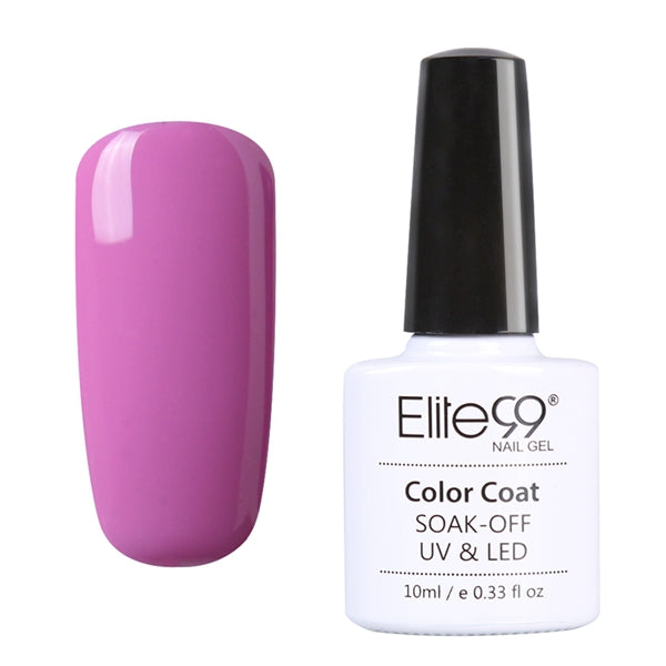 Elite99 10ml Gel Polish Pink Purple UV Colored Nail Polish Gel Varnish Long-lasting Soak Off Gel Lacquer Nail Polish