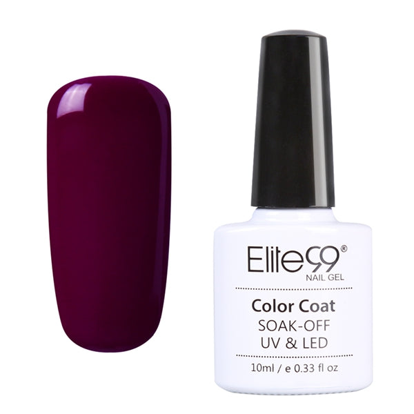 Elite99 10ml Gel Polish Pink Purple UV Colored Nail Polish Gel Varnish Long-lasting Soak Off Gel Lacquer Nail Polish