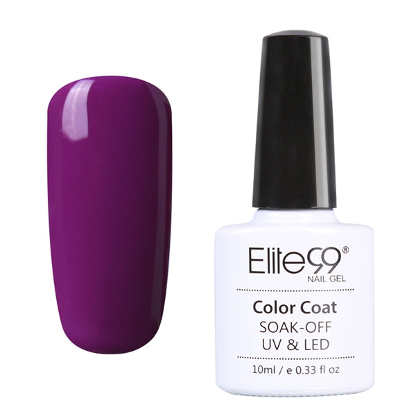 Elite99 10ml Gel Polish Pink Purple UV Colored Nail Polish Gel Varnish Long-lasting Soak Off Gel Lacquer Nail Polish