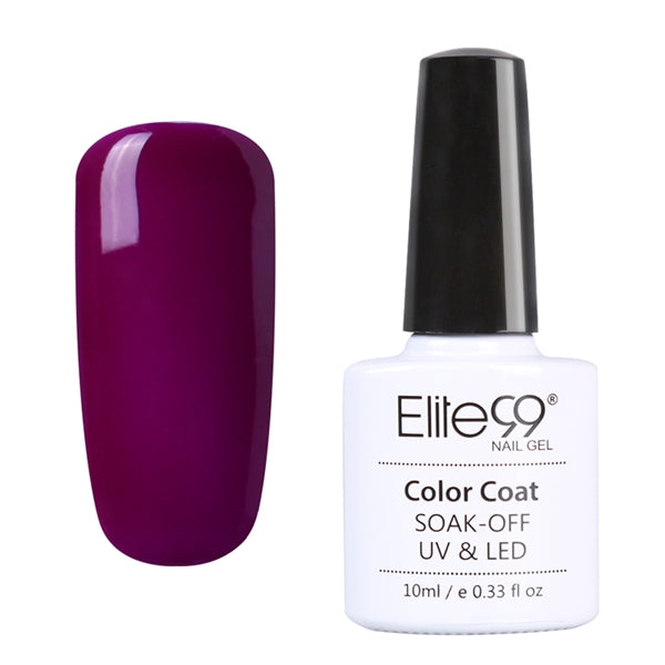 Elite99 10ml Gel Polish Pink Purple UV Colored Nail Polish Gel Varnish Long-lasting Soak Off Gel Lacquer Nail Polish