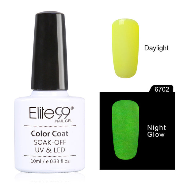 Elite99 1pcs Candy Nail Art Varnish Nail Lacquer Neon Nail Lacquer, Luminous Fluorescent Nail Polish Glow in the Dark