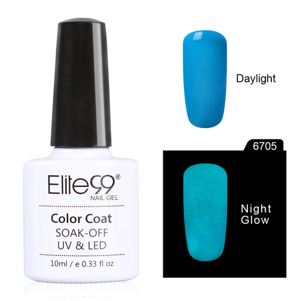 Elite99 1pcs Candy Nail Art Varnish Nail Lacquer Neon Nail Lacquer, Luminous Fluorescent Nail Polish Glow in the Dark