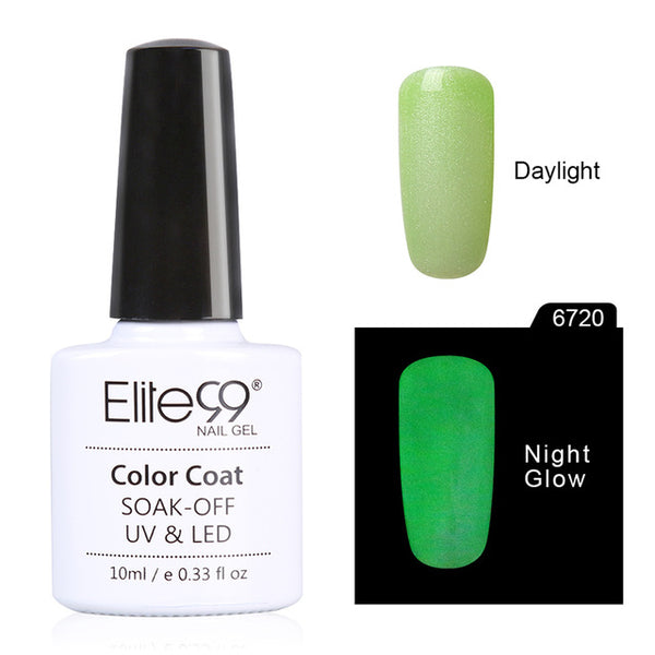 Elite99 1pcs Candy Nail Art Varnish Nail Lacquer Neon Nail Lacquer, Luminous Fluorescent Nail Polish Glow in the Dark