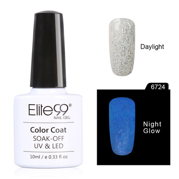 Elite99 1pcs Candy Nail Art Varnish Nail Lacquer Neon Nail Lacquer, Luminous Fluorescent Nail Polish Glow in the Dark