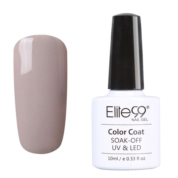 Elite99 UV Nails Pure Nude Series Gel Polish 10ml Base Coat Top Gel UV Polish Gel Lacquer Hot Sale 24 Colors Pick 1