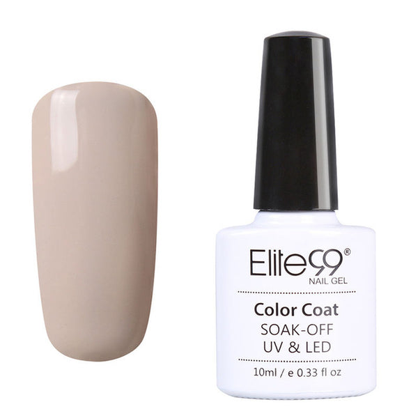 Elite99 UV Nails Pure Nude Series Gel Polish 10ml Base Coat Top Gel UV Polish Gel Lacquer Hot Sale 24 Colors Pick 1