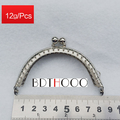 8.5cm Round Metal Purse Frame Handle for Clutch Bag Handbag Accessories Making Kiss Clasp Lock Antique Bronze Gold Bags Hardware